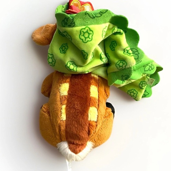 Disney Parks Babies Adorable Bambi Baby Plush with Blanket Pouch 10" Toy - Picture 8 of 8